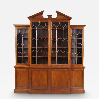 George III Mahogany Breakfront Bookcase