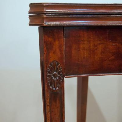 George III Mahogany Card Table