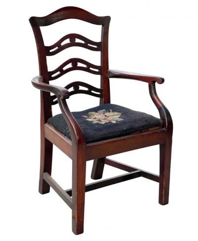 George III Mahogany Childs Armchair