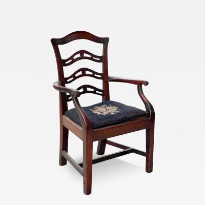 George III Mahogany Childs Armchair