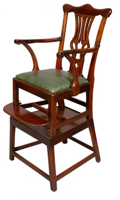 George III Mahogany Childs High Chair