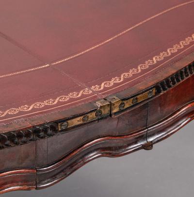 George III Mahogany Concertina Action Card Table