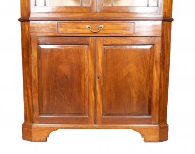 George III Mahogany Corner Cabinet