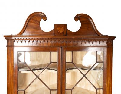 George III Mahogany Corner Cabinet