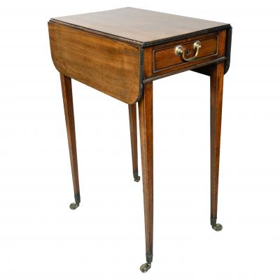 George III Mahogany Diminutive Pembroke Table