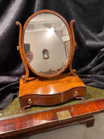 George III Mahogany Dressing Mirror