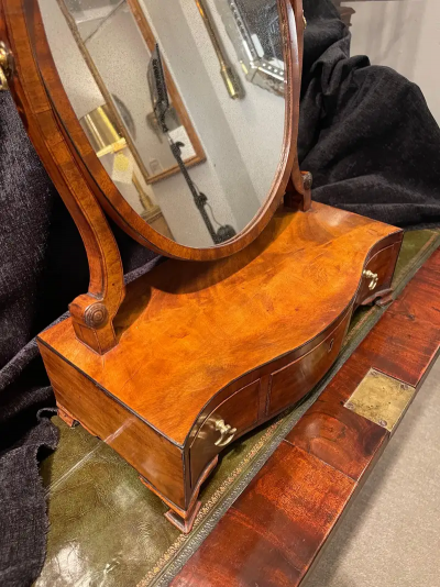 George III Mahogany Dressing Mirror