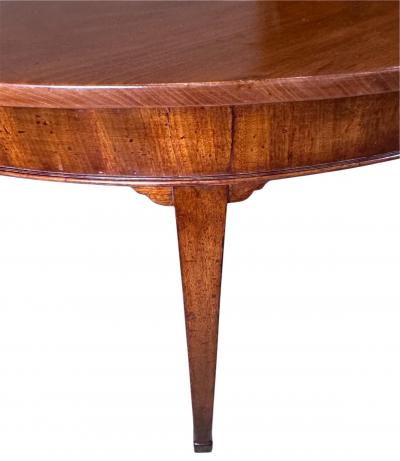 George III Mahogany Drop Leaf Demi Lune Gate Leg Table