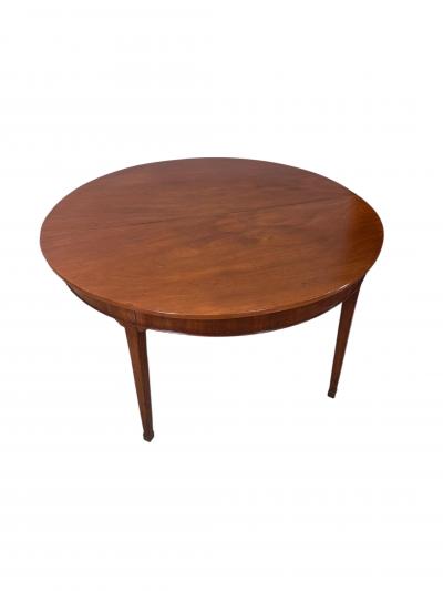 George III Mahogany Drop Leaf Demi Lune Gate Leg Table