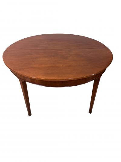 George III Mahogany Drop Leaf Demi Lune Gate Leg Table