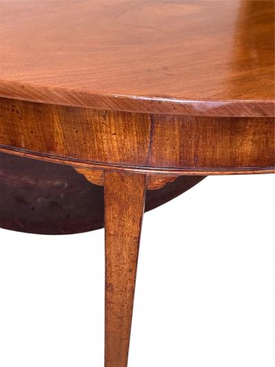 George III Mahogany Drop Leaf Demi Lune Gate Leg Table