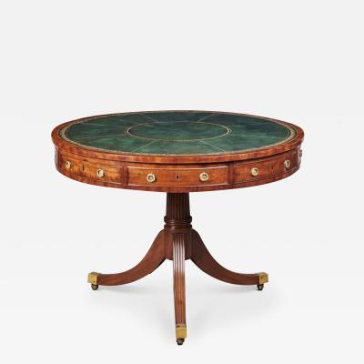 George III Mahogany Drum Table