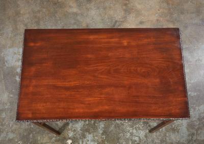 George III Mahogany Fretwork Side Table