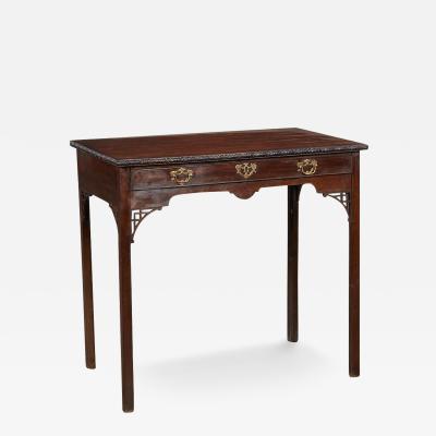 George III Mahogany Fretwork Side Table