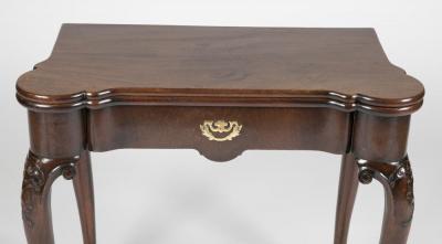 George III Mahogany Games Table
