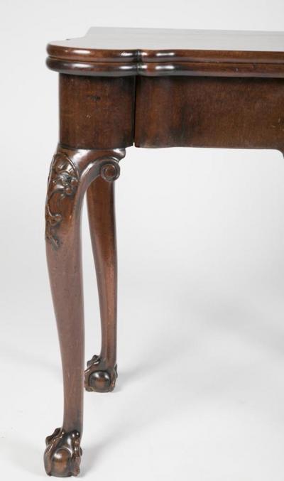 George III Mahogany Games Table