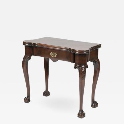 George III Mahogany Games Table