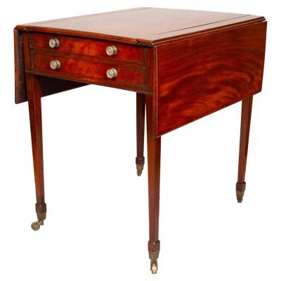 George III Mahogany Games Table