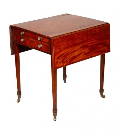 George III Mahogany Games Table