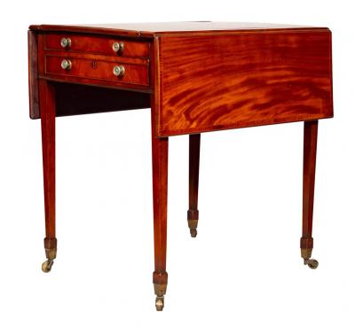 George III Mahogany Games Table