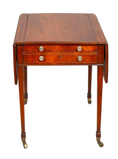 George III Mahogany Games Table