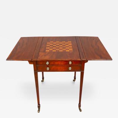 George III Mahogany Games Table