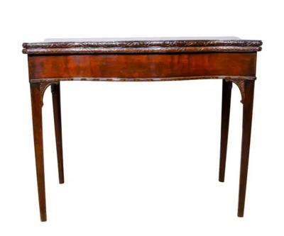 George III Mahogany Games Table