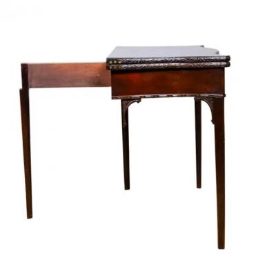 George III Mahogany Games Table