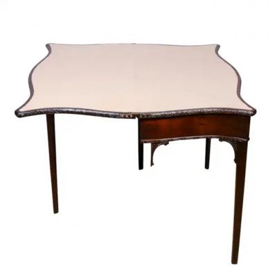 George III Mahogany Games Table