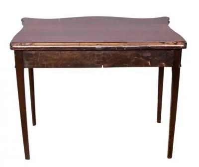 George III Mahogany Games Table