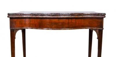 George III Mahogany Games Table