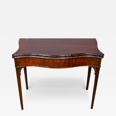 George III Mahogany Games Table