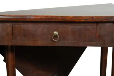George III Mahogany Handkerchief Table