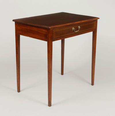 George III Mahogany Inlaid Side Table