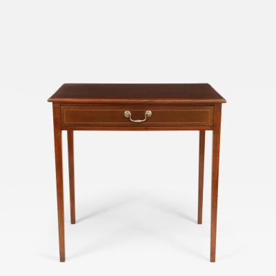 George III Mahogany Inlaid Side Table