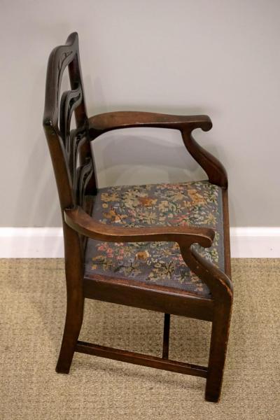George III Mahogany Ladder Back Childs Armchair
