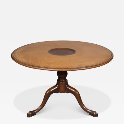 George III Mahogany Leather Top Games Table