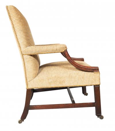 George III Mahogany Library Armchair