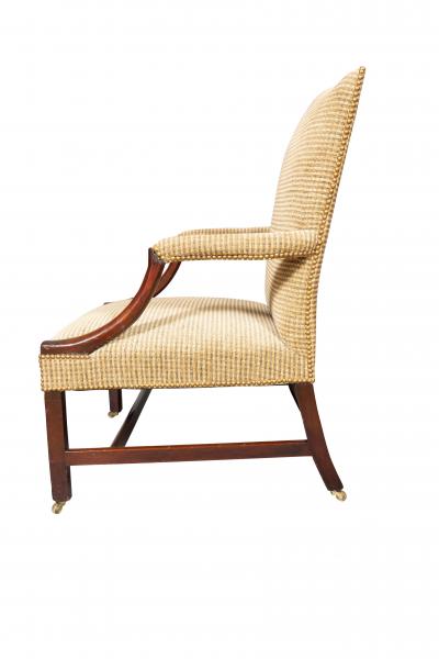 George III Mahogany Library Armchair