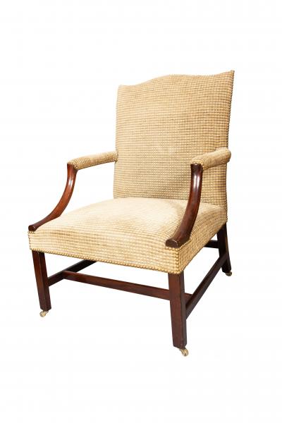George III Mahogany Library Armchair