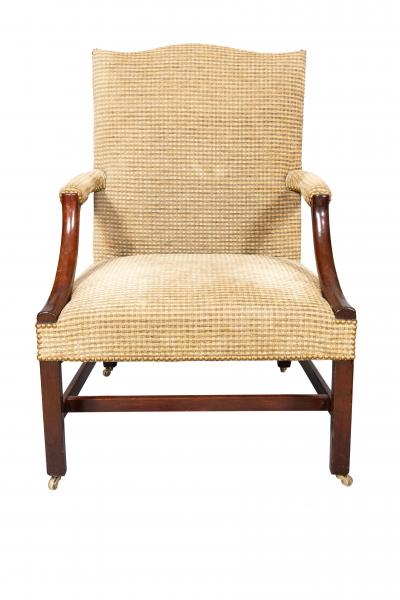 George III Mahogany Library Armchair