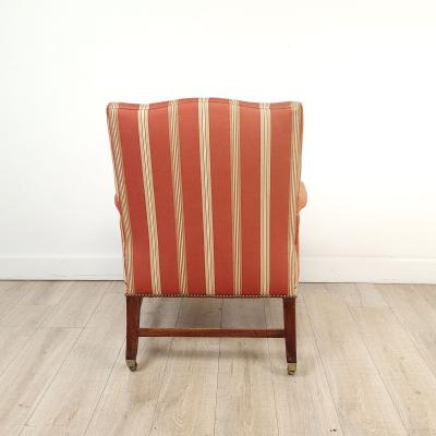 George III Mahogany Library Chair England circa 1800