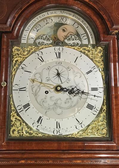 George III Mahogany Longcase Clock
