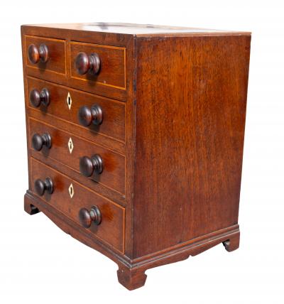 George III Mahogany Miniature Chest