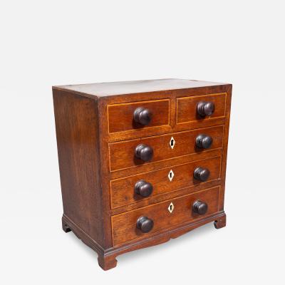 George III Mahogany Miniature Chest