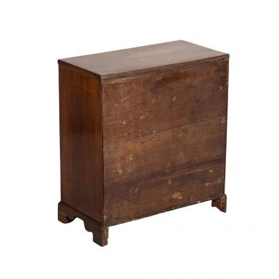 George III Mahogany Miniature Chest of Drawers