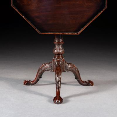 George III Mahogany Octagonal Tripod Table