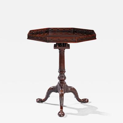 George III Mahogany Octagonal Tripod Table