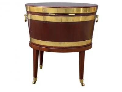 George III Mahogany Oval Cellarette