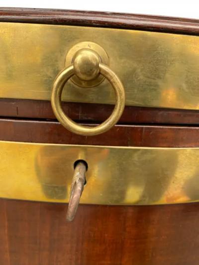 George III Mahogany Oval Cellarette